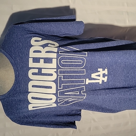 Majestic Dodgers Nation Short Sleeve T-Shirt, Size: L, NWT - Picture 2 of 9